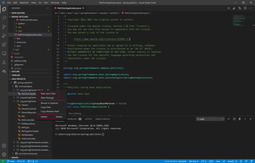 Java on Visual Studio Code Update 
