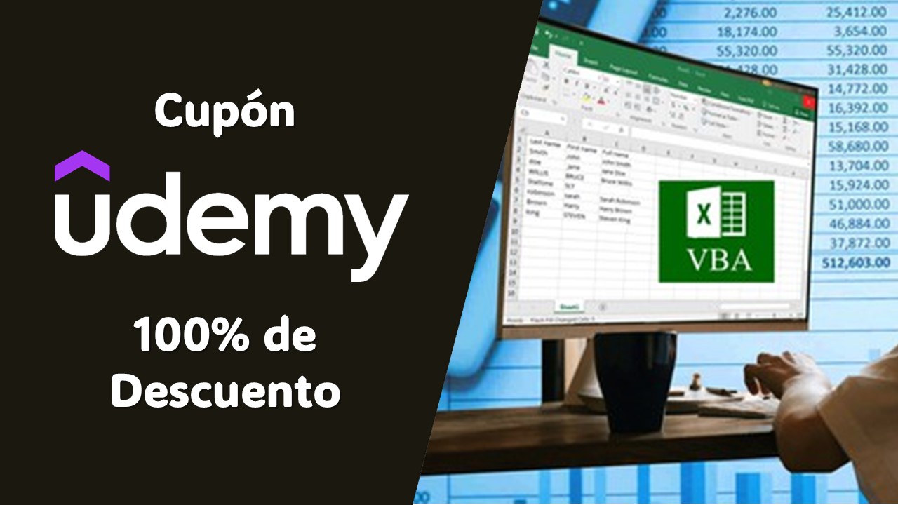 Udemy Excel VBA: Domina Macros con Curso al 100% de Descuento