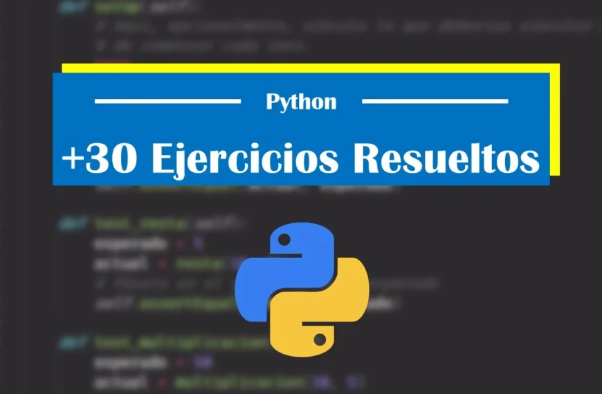 Más de 30 ejercicios resueltos en Python para dominar la programación gratis en Udemy