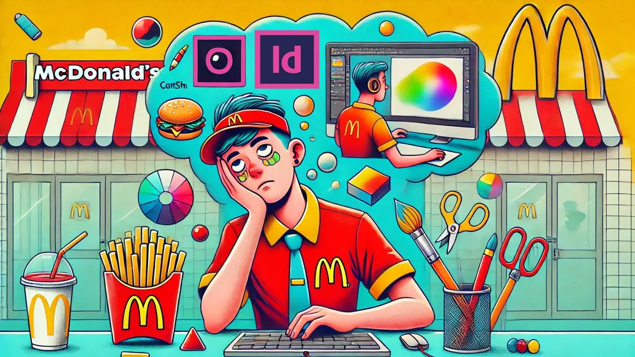 ¿Cansado de trabajar en McDonald's? Prueba este curso gratis de diseño gráfico