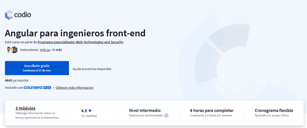 Angular para ingenieros front-end - coursera