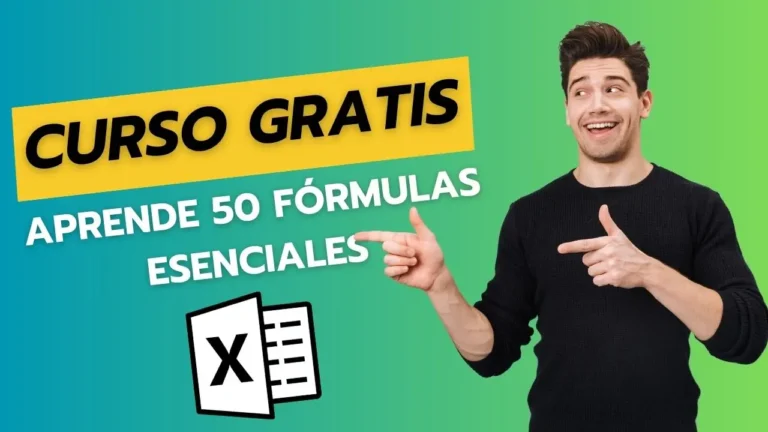 Aprende 50 fórmulas esenciales con este curso de fórmulas de Excel gratis