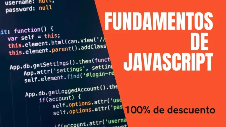 Curso de JavaScript en Udemy con cupón del 100%