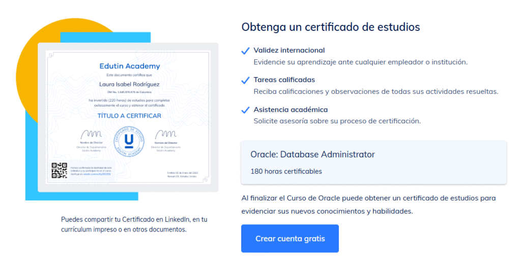 Curso de Oracle | Certificación