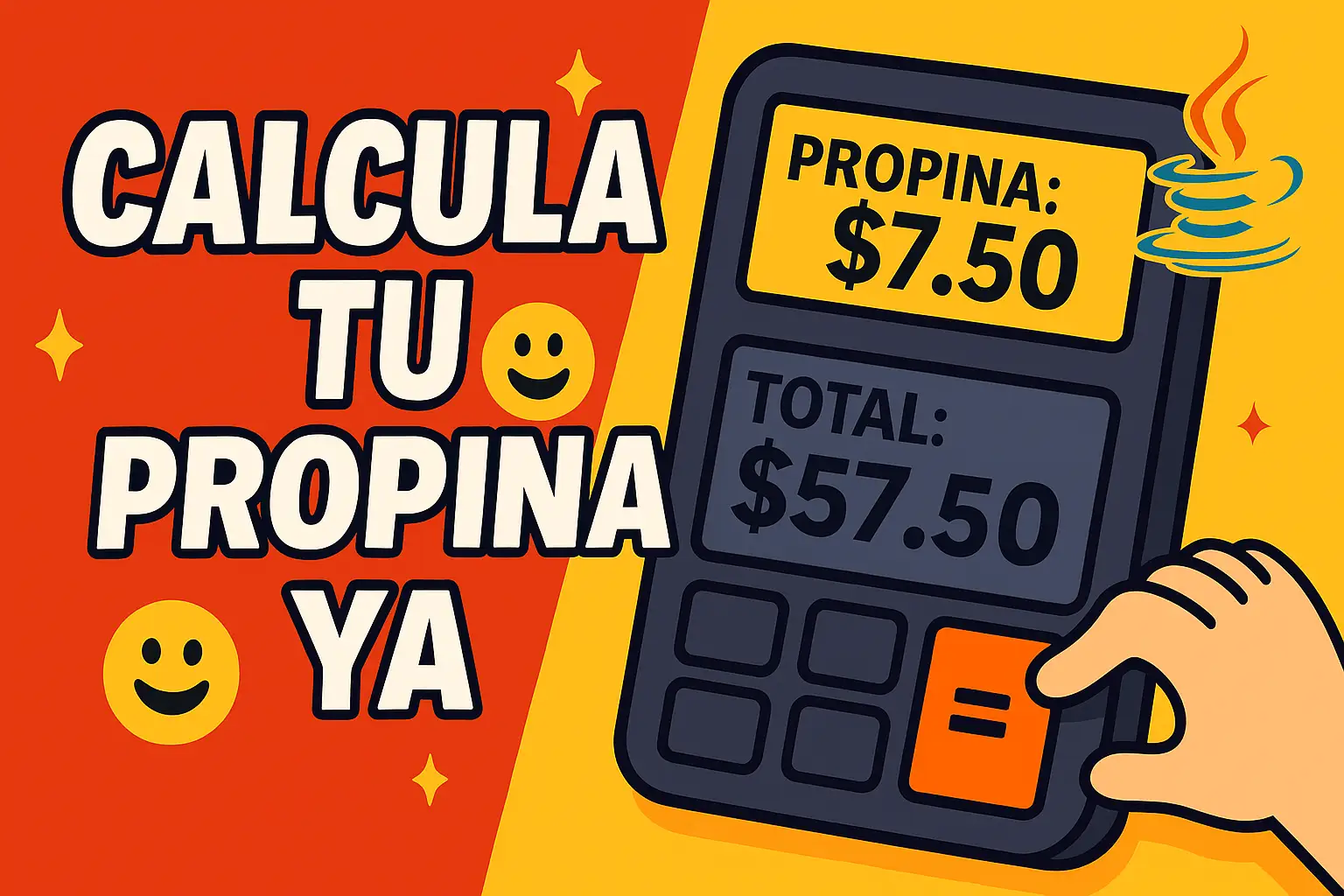 Calculadora de propinas en Java: Tutorial GRATIS para novatos