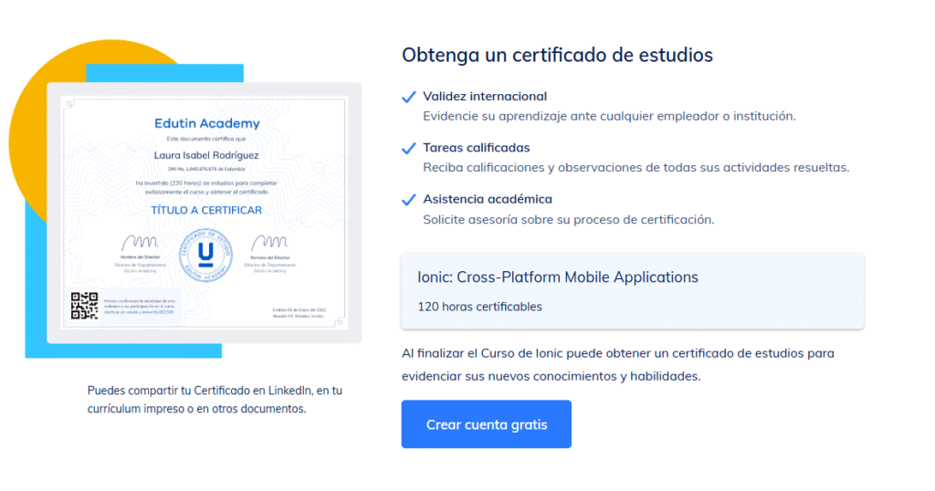 Ionic: Cross-Platform Mobile Applications | Certificación