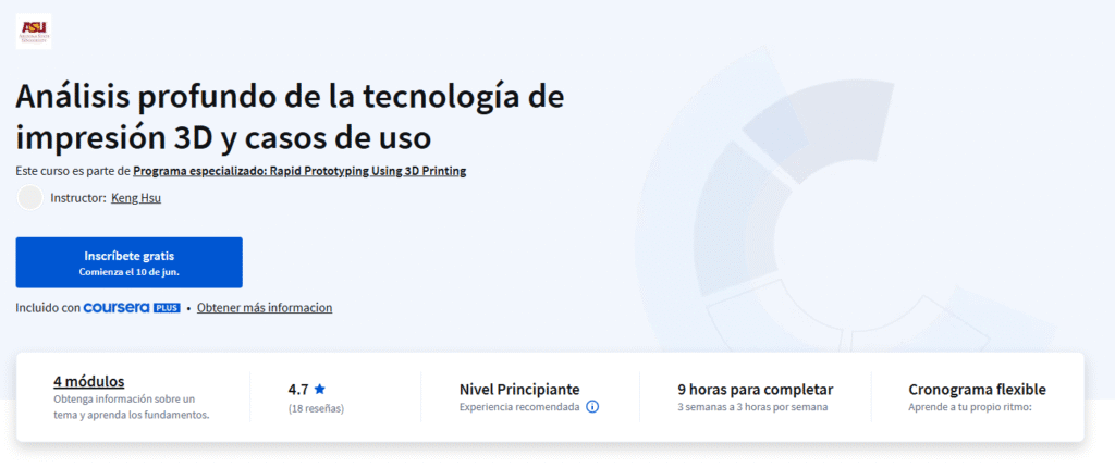 Análisis profundo de la tecnología de impresión 3D y casos de uso | Coursera