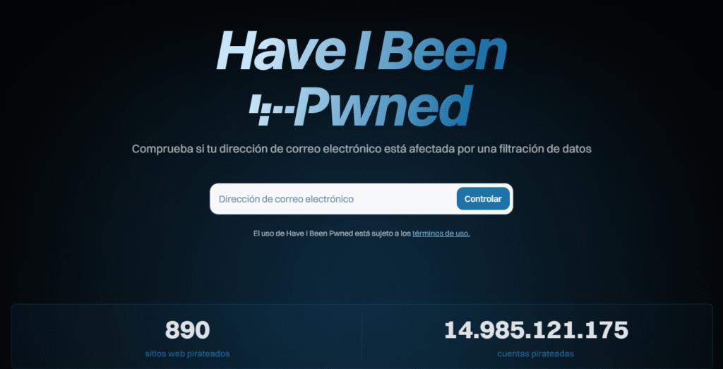 haveibeenpwned | sitio web