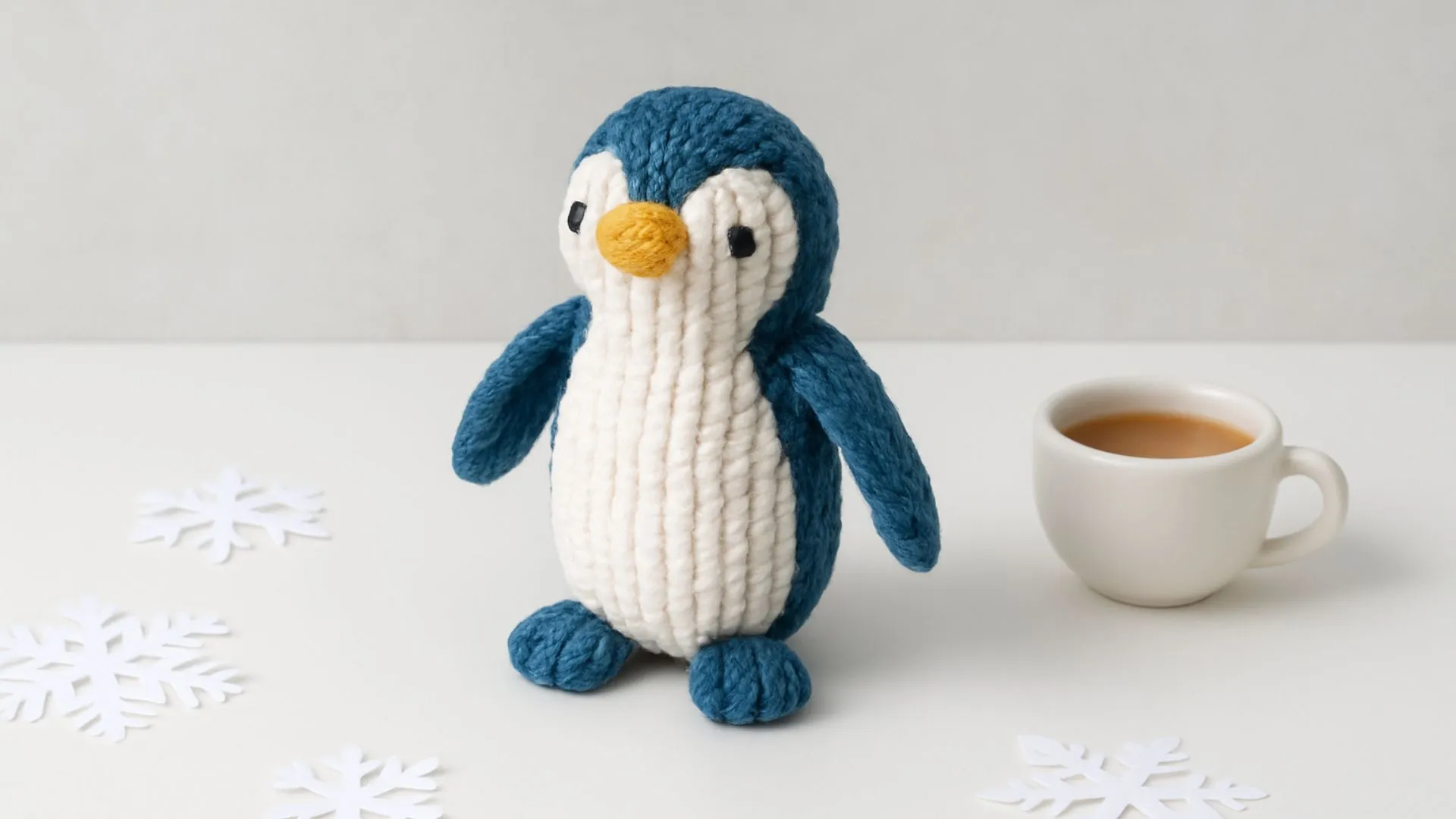 Descarga gratuita: Patrón de pingüino 3D en macramé para imprimir