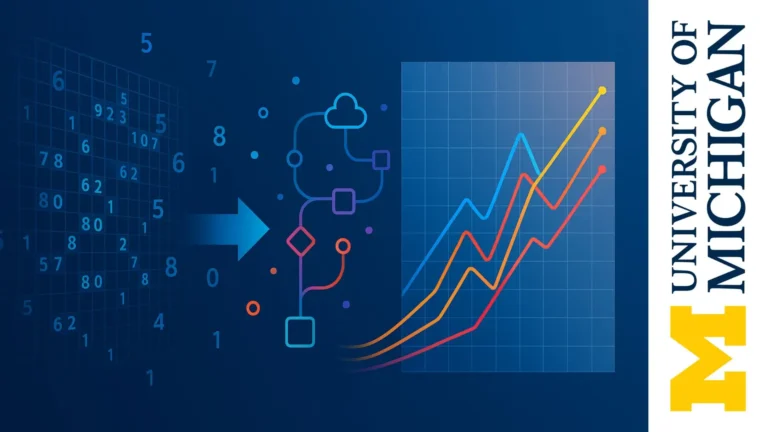 Ilustración que representa la transformación de datos crudos en gráficos claros mediante técnicas de ciencia de datos con Python