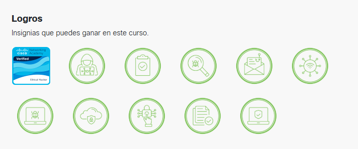logros del curso gratis de netacad