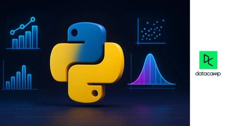 Curso gratuito de introducción a la estadística en Python por DataCamp (158,000 estudiantes inscritos)