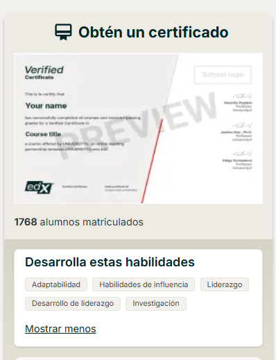 OxfordX, SaidBusinessSchool: Desarrollo de Liderazgo