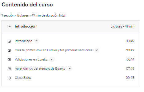Contenido del curso "¿Cómo crear formularios de forma sencilla usando swift?" en Udemy