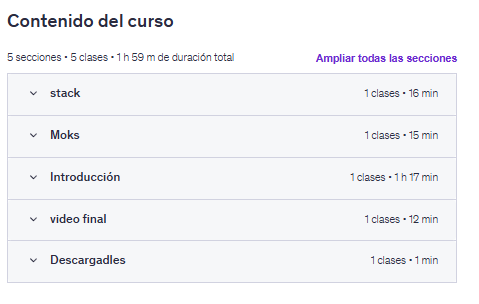 Contenido del curso "Curso SwiftUi, crea tu primera app para apple rápido y fácil" en Udemy