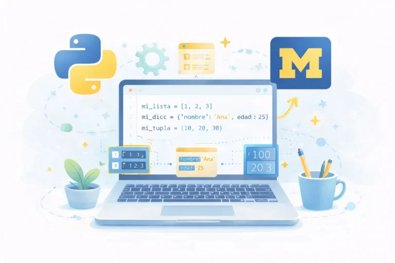 Estructuras de datos de Python explicadas en este curso gratis de la Universidad de Michigan