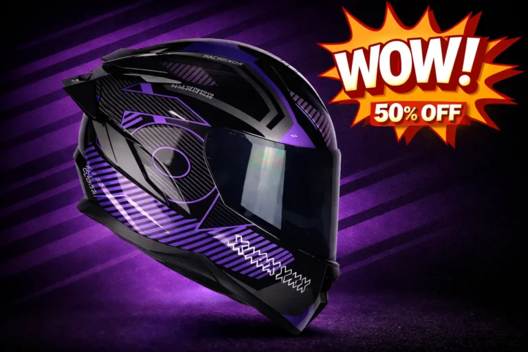 Casco integral KOV Ares Knox con 50% OFF: diseño deportivo y protección total