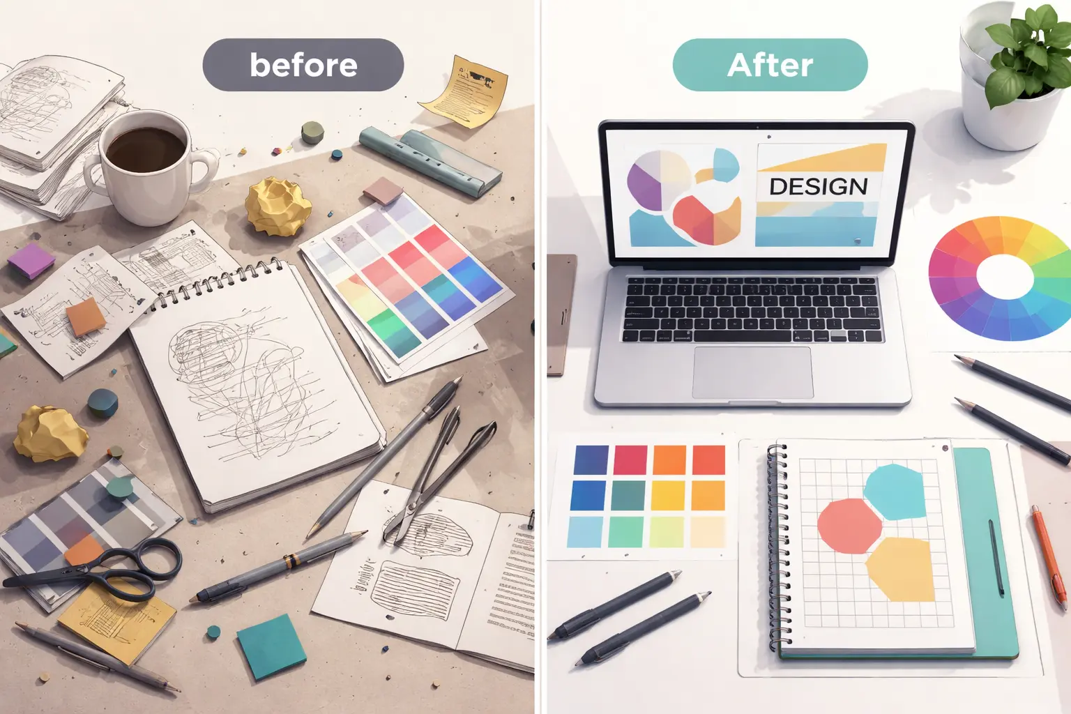 Curso gratis de diseño gráfico que explica tipografía y color