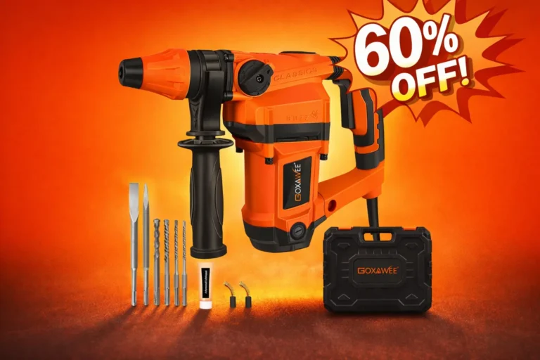 Rotomartillo Goxawee G5361 de 2200 W con 60% OFF, potencia profesional para demolición y concreto