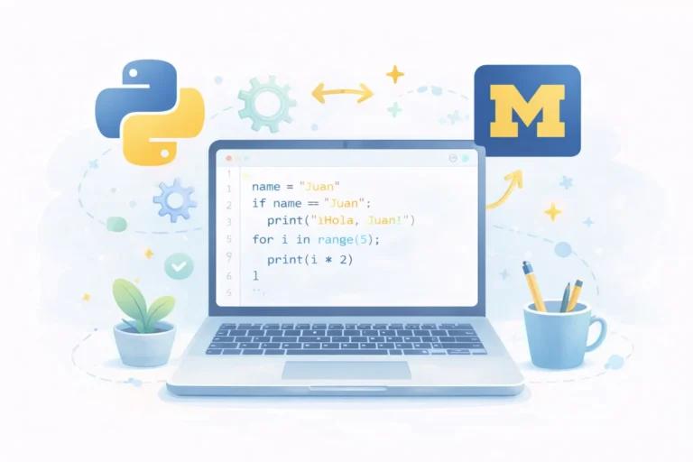Curso gratis de la Universidad de Michigan para iniciarse en programación con Python