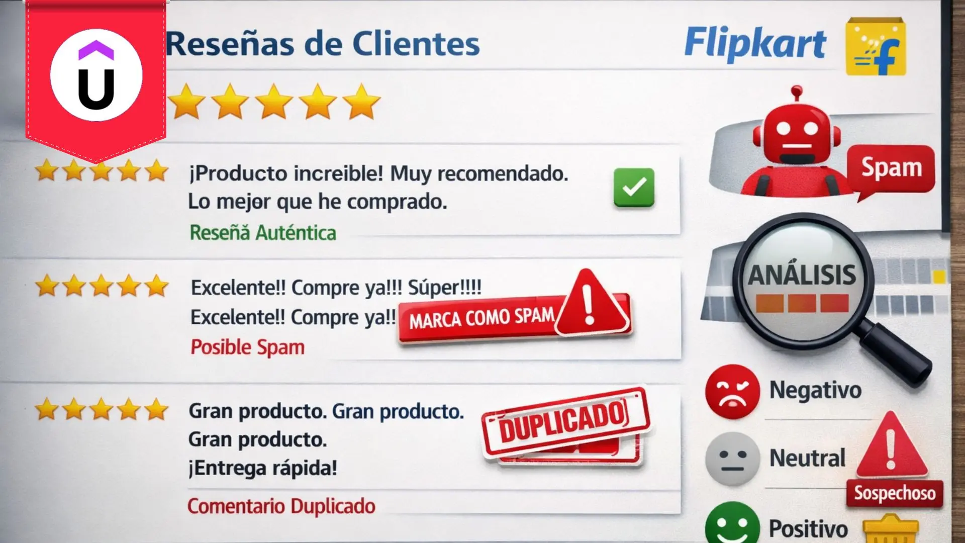 Udemy publica gratis un curso corto para entender el spam en Flipkart