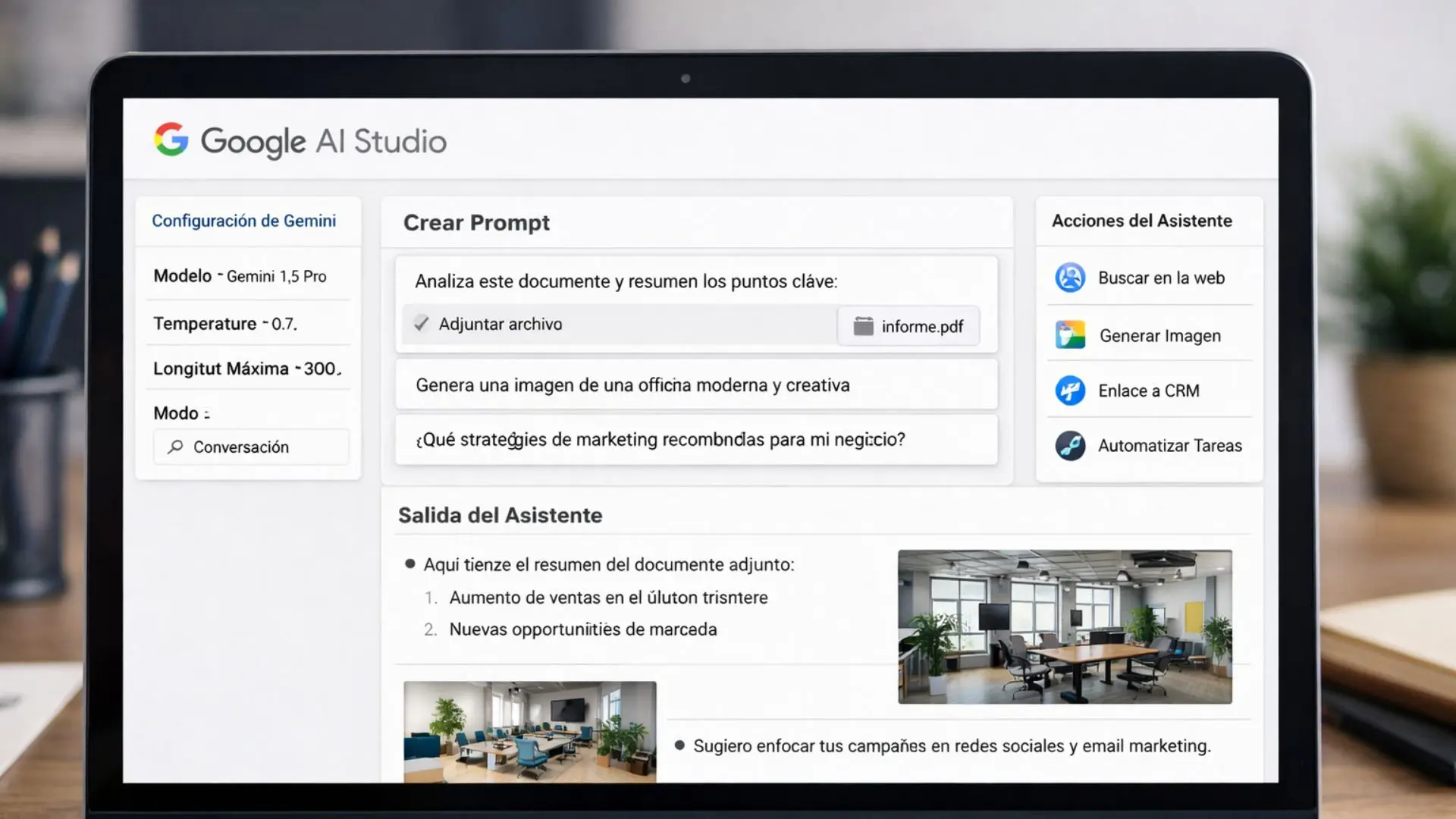 Así es el curso gratis de Google AI Studio que ofrece Udemy en español