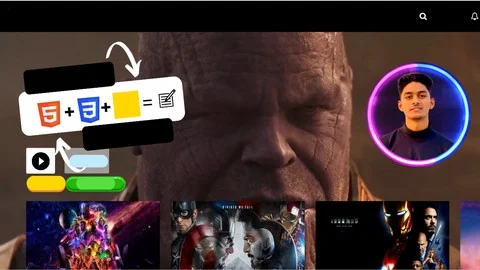 Clon de Netflix usando (HTML CSS JS) + Código fuente gratuito - Udemy