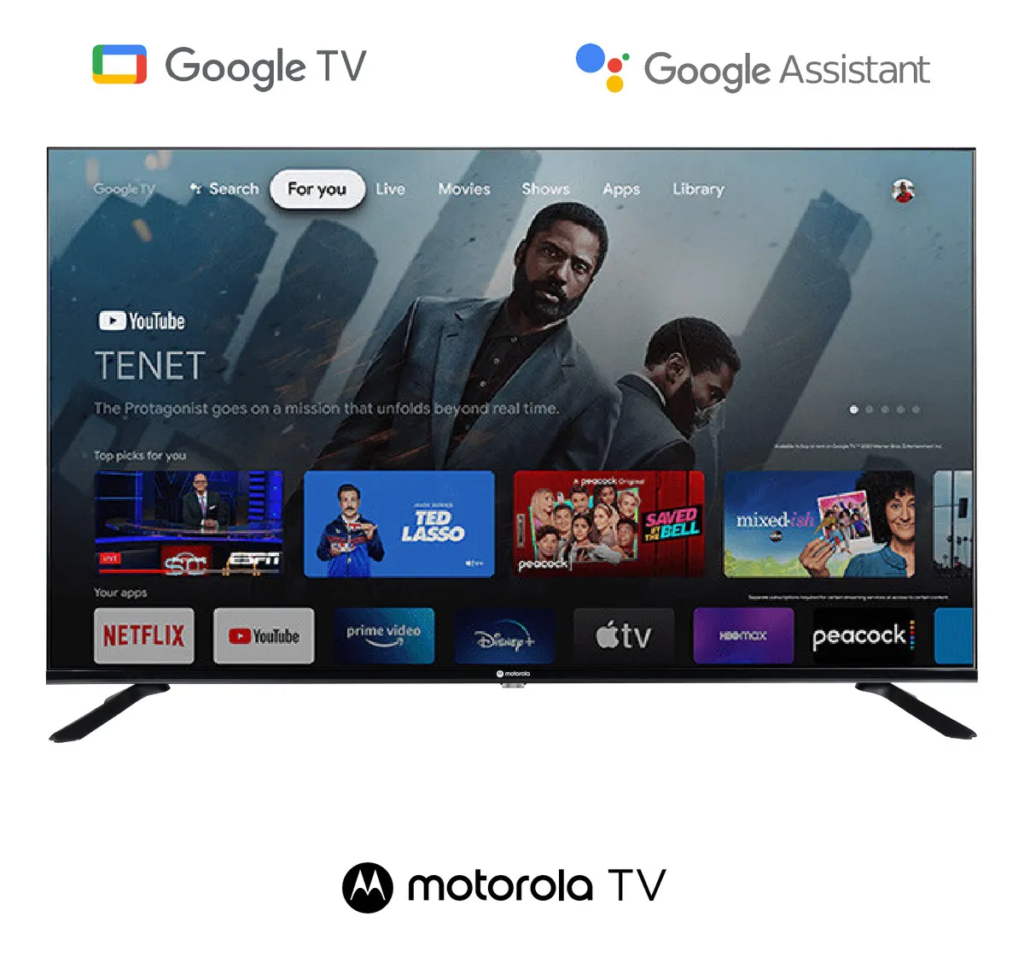 Smart Tv Motorola Pantalla 50 Pulgadas Google Tv Qled 4k - Imagen de Mercado Libre