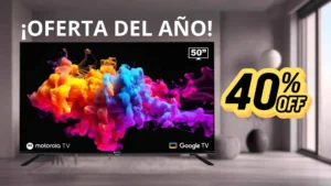 ¿QLED 4K de 50" con 40% OFF? La oferta del año