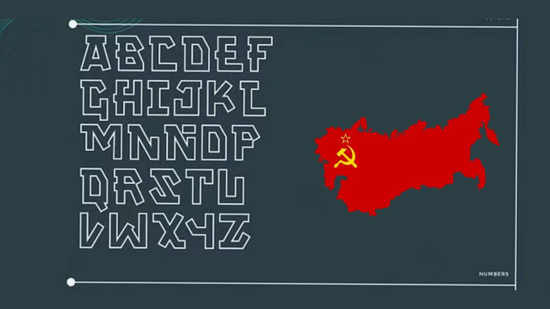 Domestika regala esta tipografía inspirada en la propaganda soviética