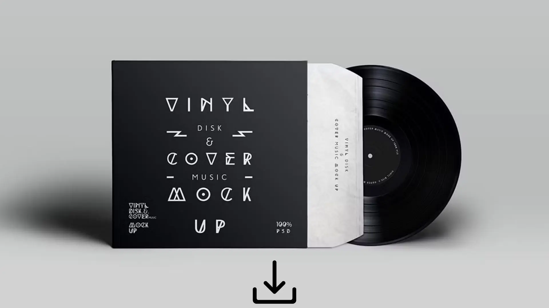Mockup gratis de portada de disco para presentar diseños musicales con estilo profesional