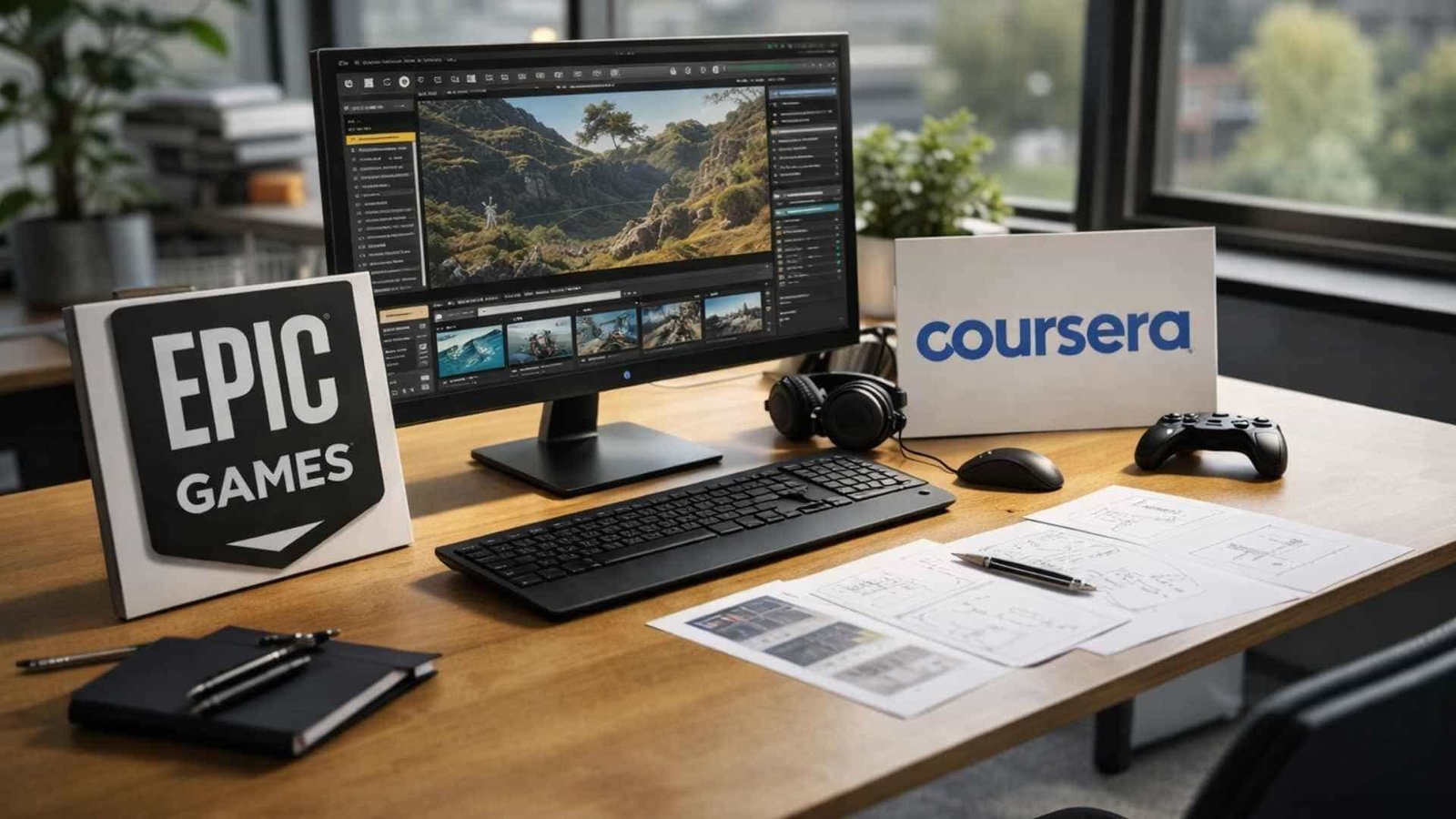 Epic Games abre certificado gratis de diseño de videojuegos con 8 cursos en Coursera