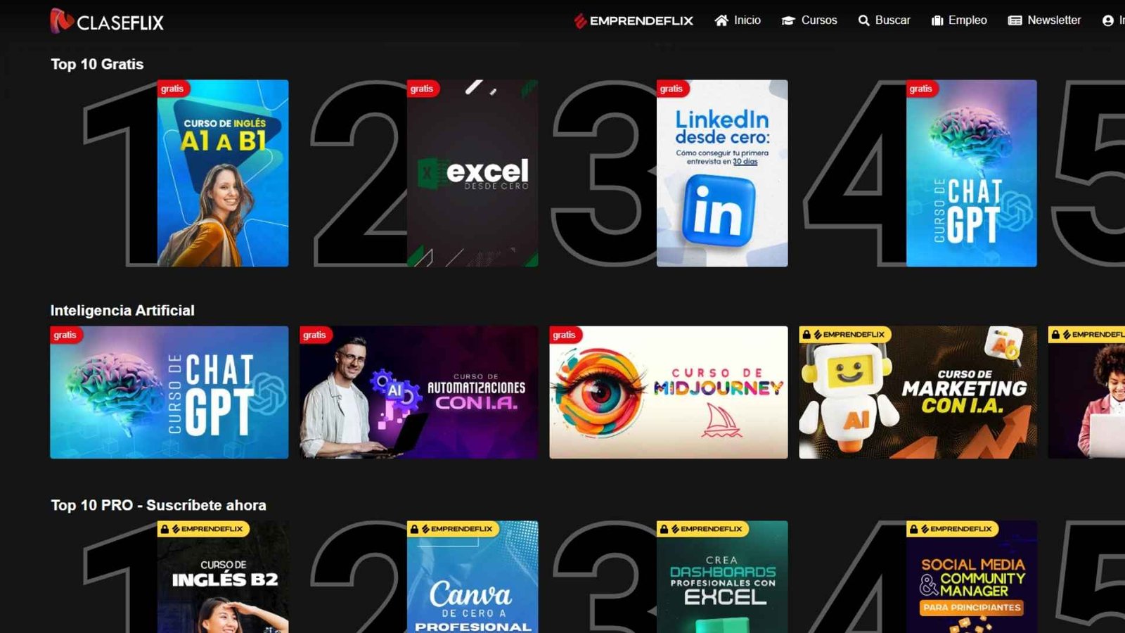 El Netflix de los cursos gratis ya existe: así funciona Claseflix