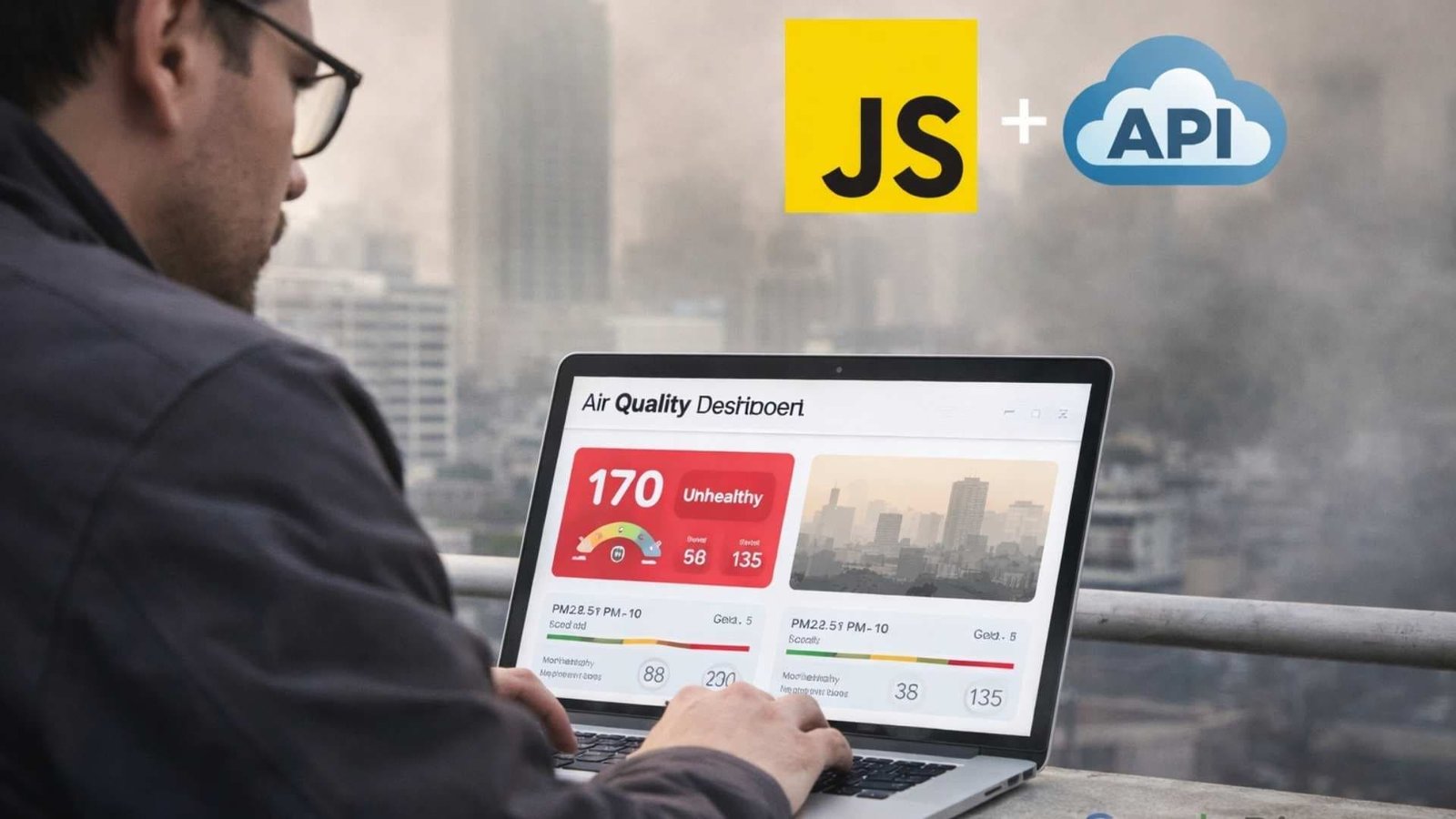 Curso gratis de JavaScript crea app real para medir calidad del aire con API