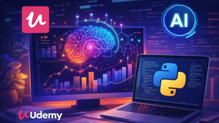 Curso gratis de machine learning con Python en Udemy está destacando por enseñar regresión desde cero con casos reales