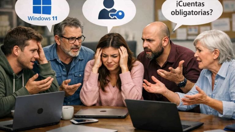 Microsoft reconsidera cuentas en Windows 11 tras críticas