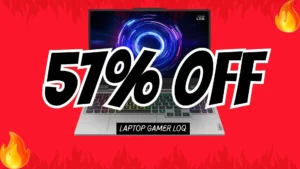 Laptop gamer Lenovo LOQ con RTX 5050 y 24GB RAM aparece con 57% de descuento en Mercado Libre