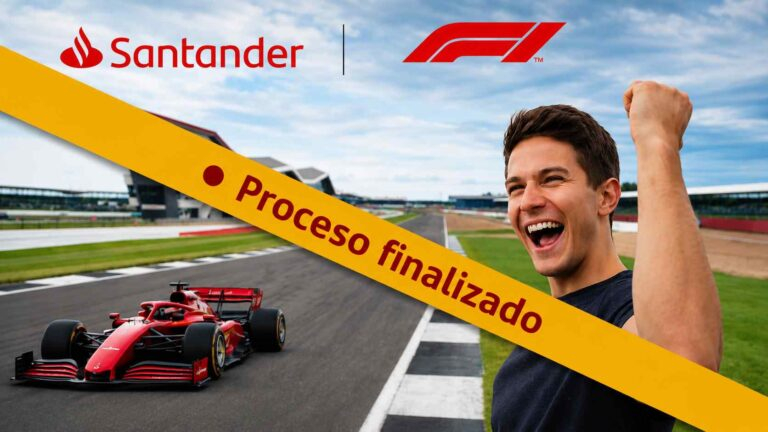 [Beca cerrada] Santander y la Fórmula 1: Así puedes viajar al GP de Silverstone 2026 con todo pagado