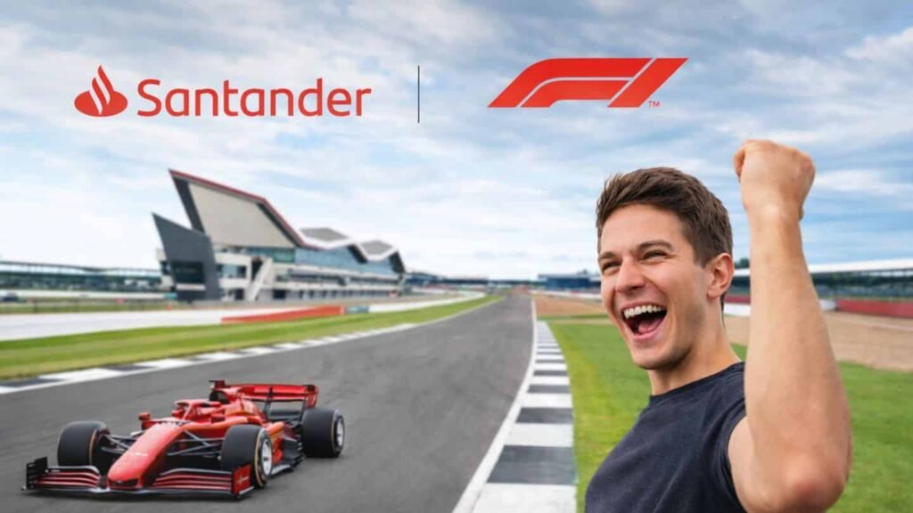 Beca gratis de Santander y Fórmula 1 para vivir el GP de Silverstone 2026 con todo incluido