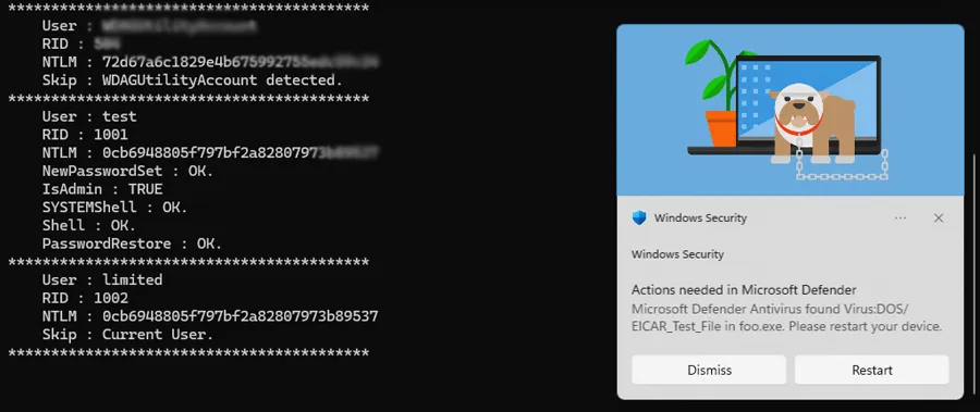 Muestra del nuevo fallo seguridad detectado en el antivirus de Microsoft, Windows Defender. Foto: Microsoft encontrada en SoftZone