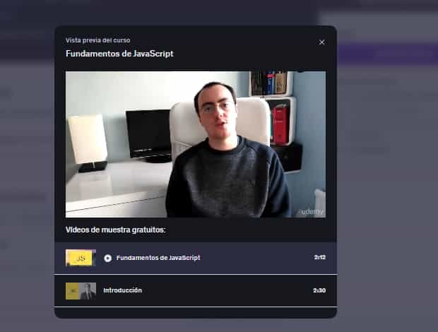 Imágen del curso "Fundamentos de JavaScript" en Udemy