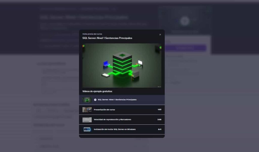 imagen del curso - SQL Server: Nivel 1 Sentencias Principales