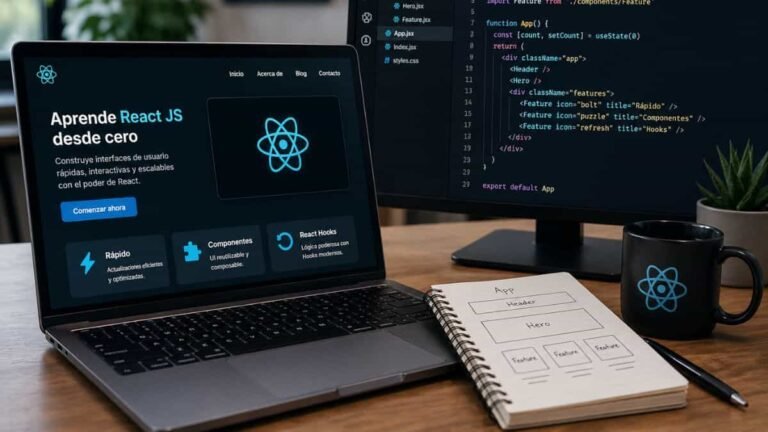 Curso gratis de React JS desde cero con hooks, APIs y JavaScript