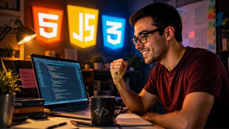Curso gratis de desarrollo web con HTML, CSS y JavaScript