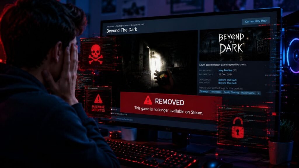 Steam retira Beyond The Dark por posible malware