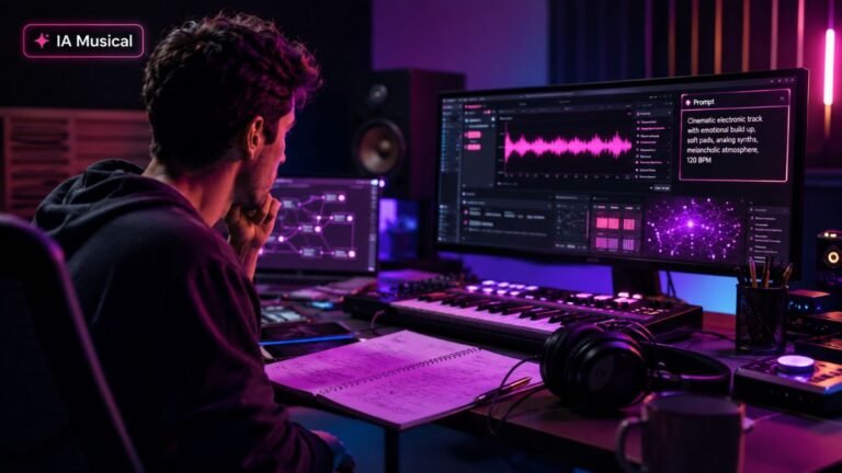 Guía gratis de prompting musical con IA para Suno