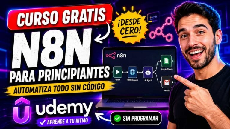 Curso gratis n8n para aprender automatización con IA