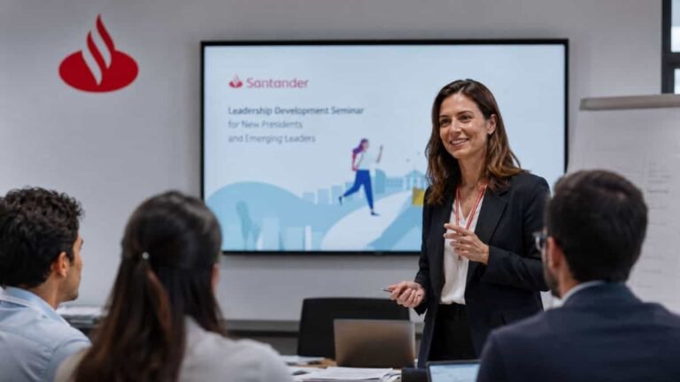 Beca Santander Open Academy para seminario internacional de liderazgo