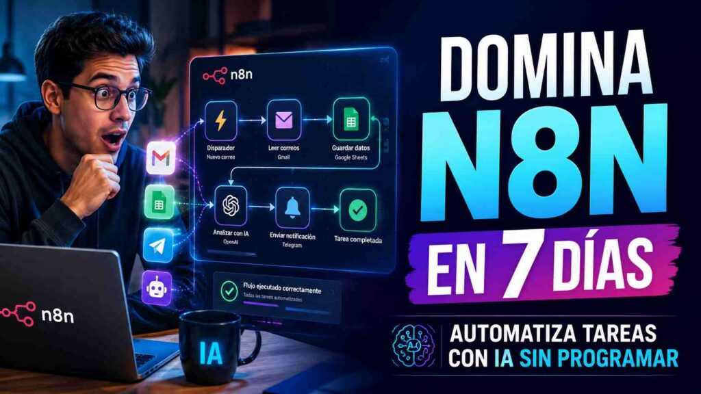 Curso gratis de n8n para automatizar tareas con IA 