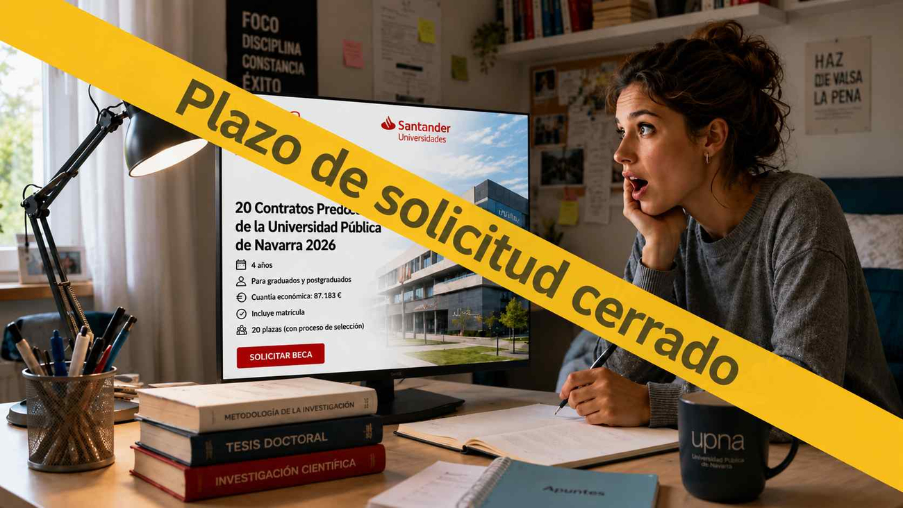 Beca predoctoral UPNA 2026 con financiación y matrícula - Plazo Cerrado